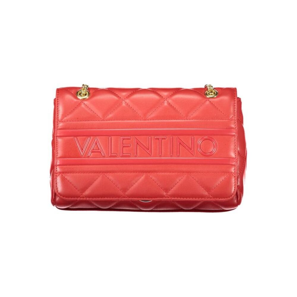Mario Valentino Rosso Polyurethane Women's Bag with Chain and Internal Women's